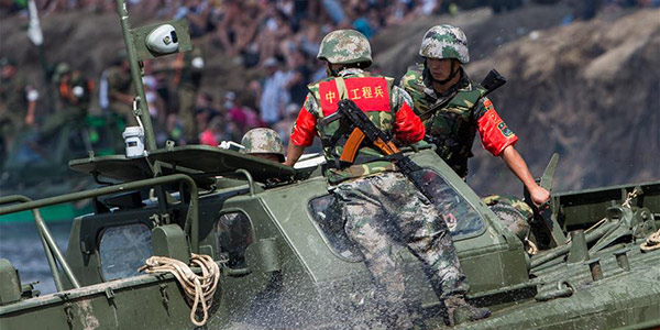 Китайская команда заняла второе место в соревнованиях "Открытая вода" в рамках Международных армейских игр -- 2016
