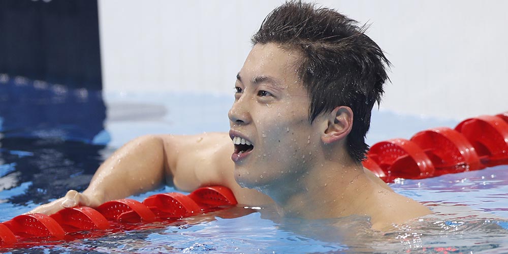 /Олимпиада-2016/ Китайский пловец Ван Шунь завоевал бронзовую медаль на дистанции 200 м комплексным плаванием на Олимпиаде