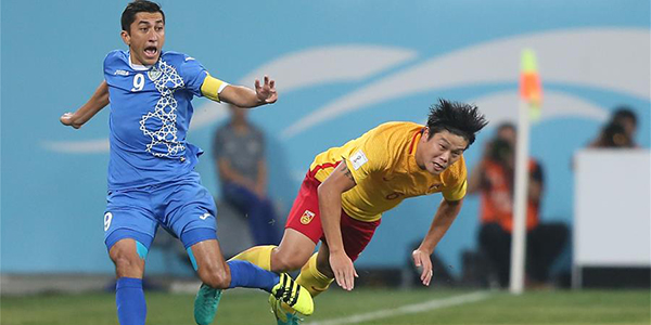Футбол -- Отборочный этап ЧМ-2018: сборная Китая проиграла сборной Узбекистана