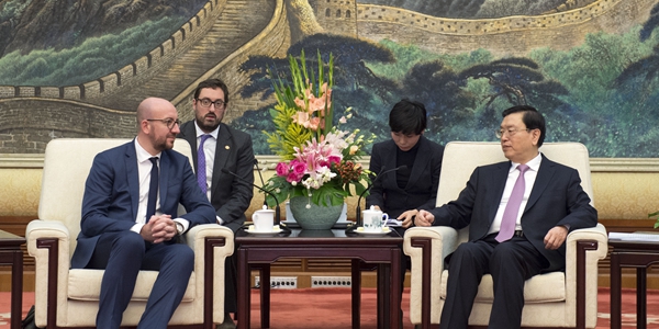 Чжан Дэцзян встретился с премьер-министром Бельгии