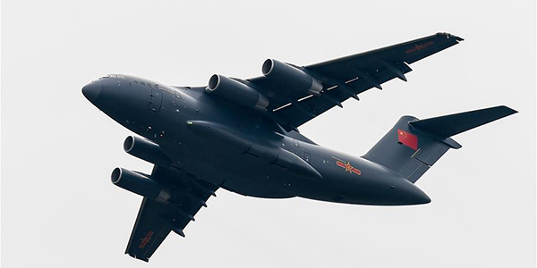 Чжухайский авиасалон: китайский военно-транспортный самолет "Юнь-20"
