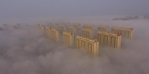 Сильный туман в центре и на востоке Китая