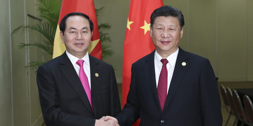 Си Цзиньпин встретился с президентом Вьетнама Чан Дай Куангом