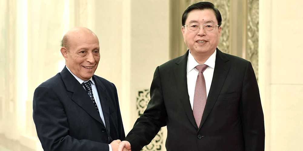 Чжан Дэцзян провел переговоры со спикером парламента Алжира М. Л. У. Халифой