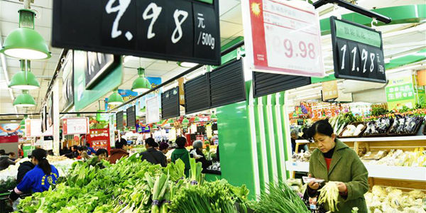 Китайский индекс потребительских цен в ноябре вырос на 2,3 проц