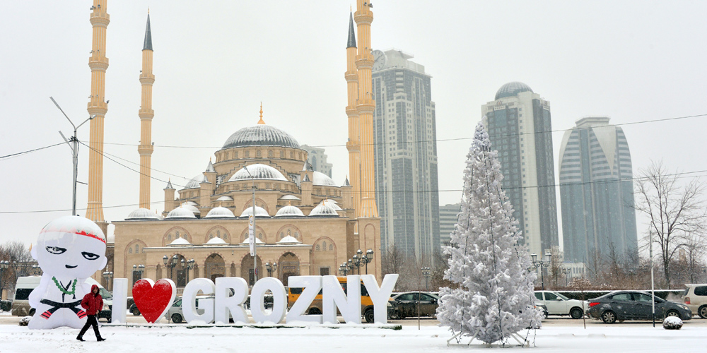 Снег в Грозном