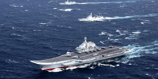 Авианосец ВМС Китая «Ляонин» направился в западную часть Тихого океана