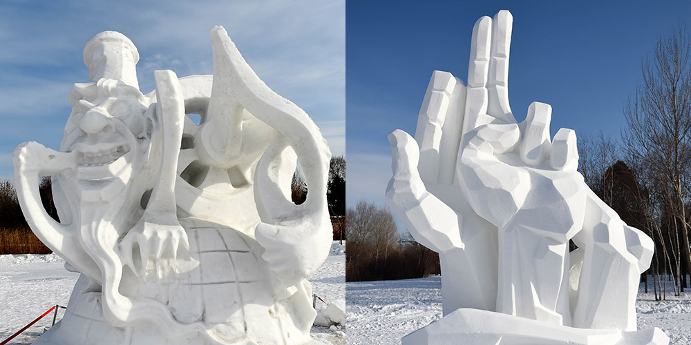 Харбин: снежные скульптуры сдаются весне