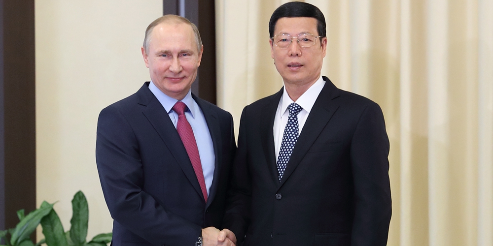Чжан Гаоли встретился с В. Путиным