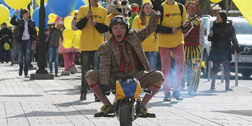 В Киеве отпраздновали Международный день цирка