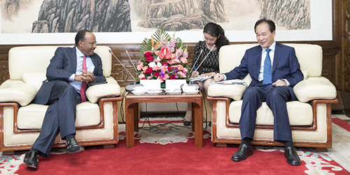 Цай Минчжао встретился с руководителями международных организаций и органов ООН
