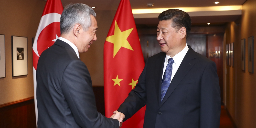 Си Цзиньпин встретился с премьер-министром Сингапура Ли Сиен Луном