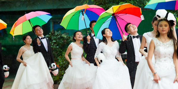 Коллективная свадьба в Гуанчжоу