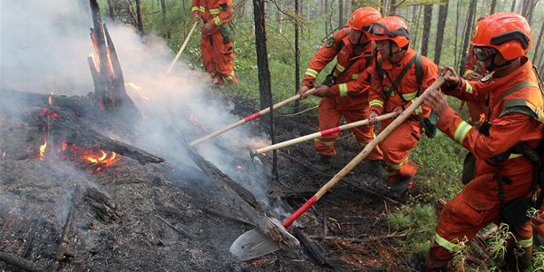 Лесной пожар во Внутренней Монголии полностью потушен