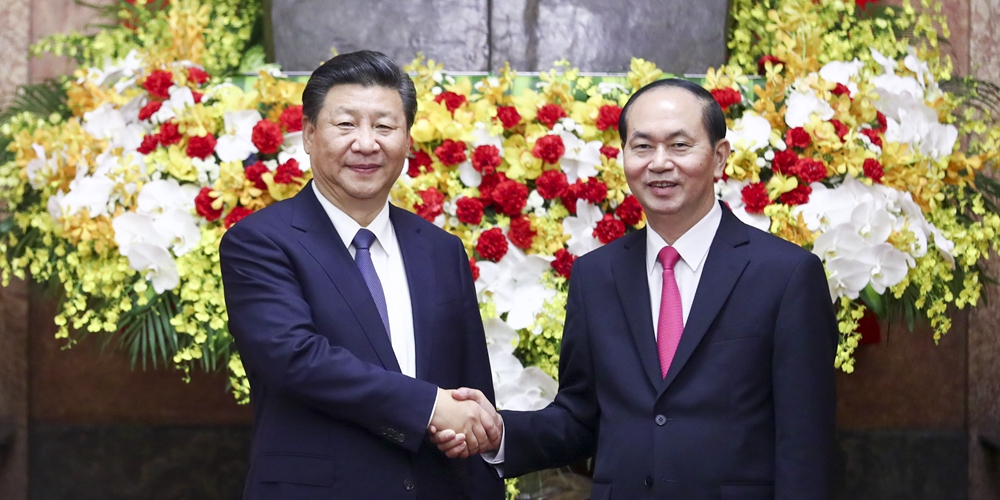 Си Цзиньпин провел переговоры с президентом Вьетнама Чан Дай Куангом