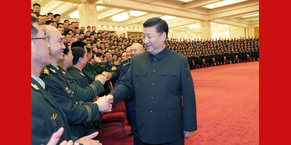 Си Цзиньпин встретился с делегатами 3-го съезда членов КПК, служащих в вооруженной полиции Китая