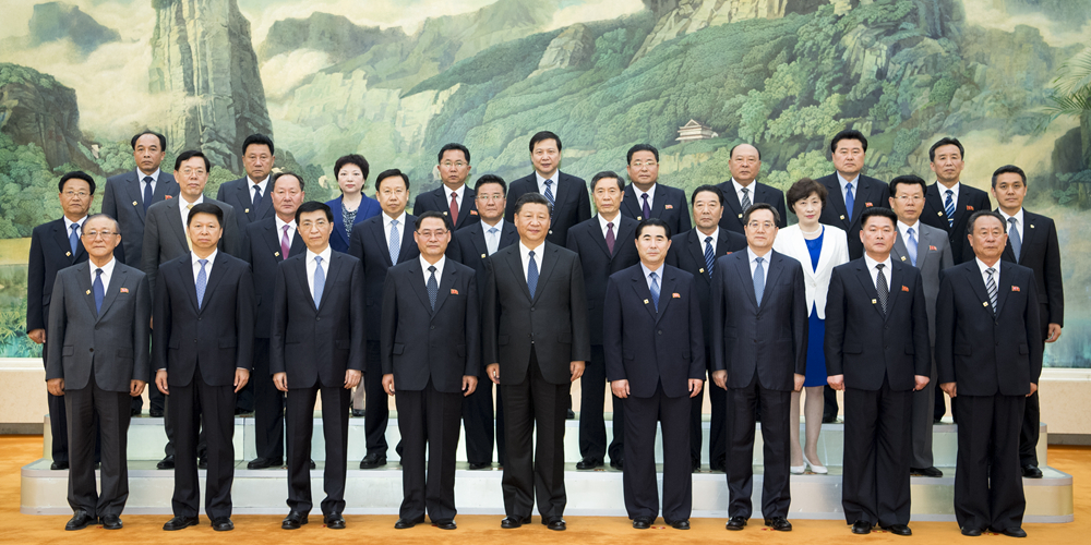 Си Цзиньпин встретился с дружественной делегацией Трудовой партии Кореи