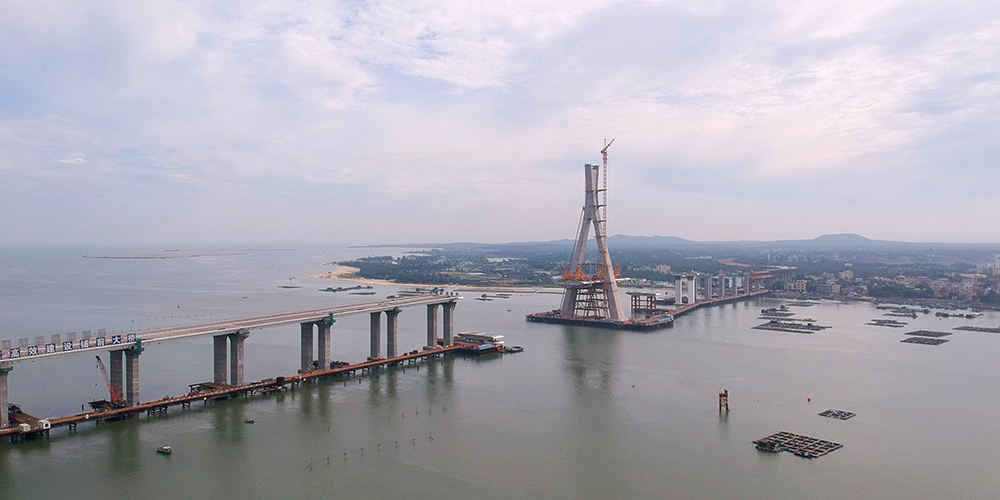 Строящийся мост в провинции Хайнань