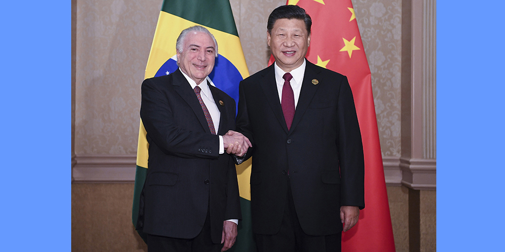 Си Цзиньпин встретился с президентом Бразилии М. Темером