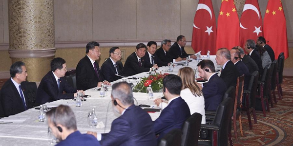 Си Цзиньпин встретился с президентом Турции Р.Т.Эрдоганом