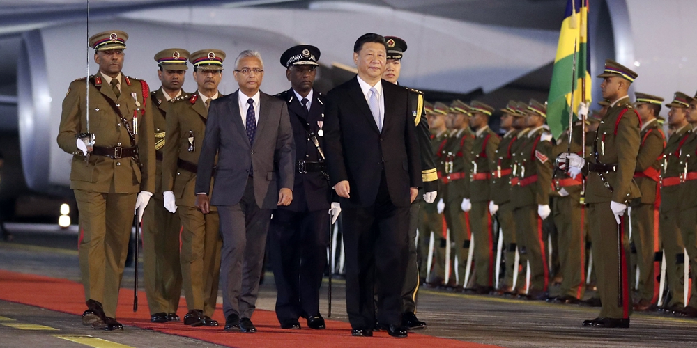 Си Цзиньпин прибыл на Маврикий с дружественным визитом