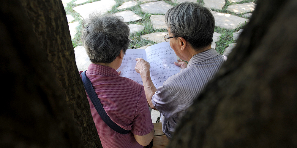 Увлеченная музыкой пожилая пара из провинции Хунань