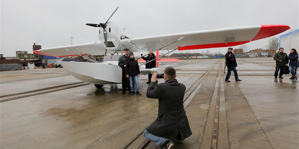 Презентация самолета-амфибии Ш-2.017 бис в Санкт-Петербурге