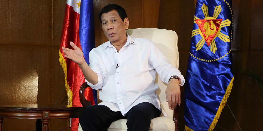 Эксклюзив: визит Си Цзиньпина поднимет отношения между Филиппинами и Китаем на новый уровень -- президент Филиппин Р. Дутерте