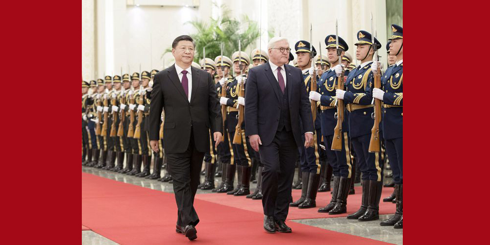 Си Цзиньпин провел переговоры с президентом Германии Франком-Вальтером Штайнмайером　