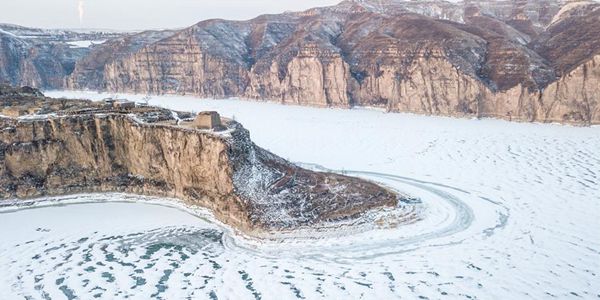 Снежные пейзажи Внутренней Монголии