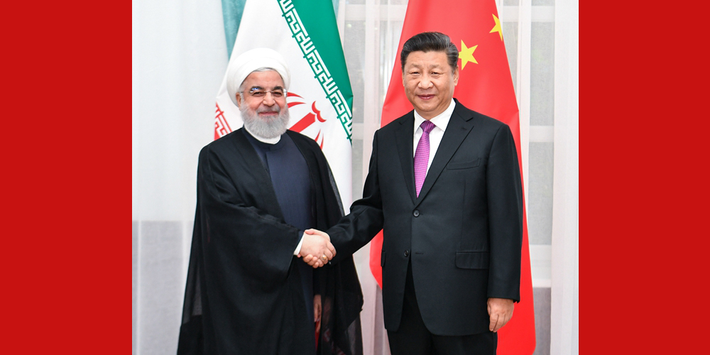 Си Цзиньпин провел встречу с президентом Ирана Х. Роухани