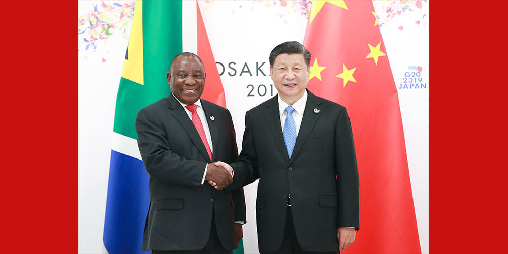Си Цзиньпин встретился с президентом ЮАР Сирилом Рамафосой