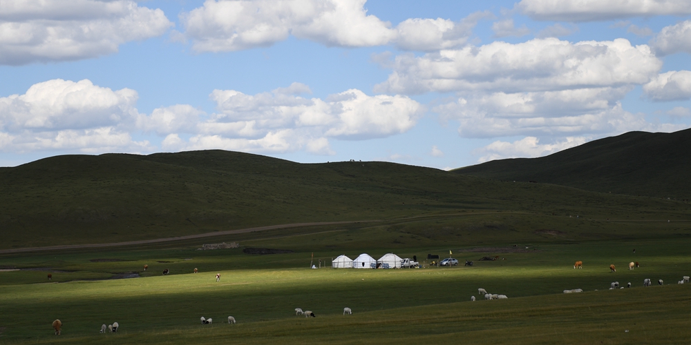 Прекрасный пейзаж в кэшикэтэнском хошуне АР Внутренняя Монголия