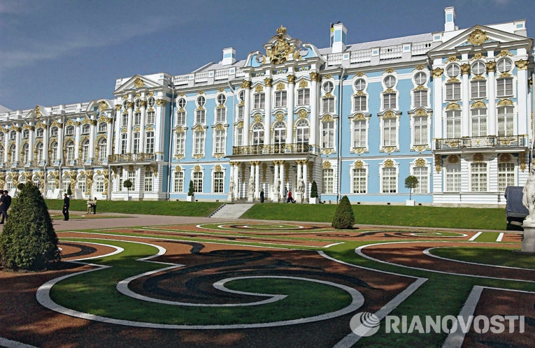 Екатерининский дворец в Царском селе под Санкт-Петербургом