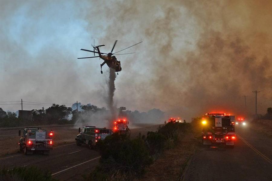 Лесной пожар в штате Калифорния
