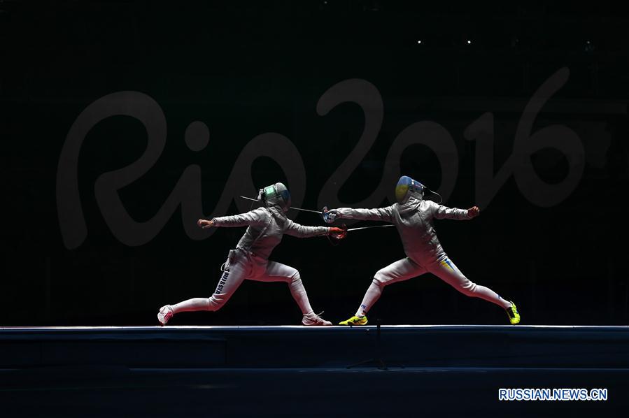 /Олимпиада-2016/ Женская сборная России по фехтованию на саблях завоевала золото  Олимпиады в Рио