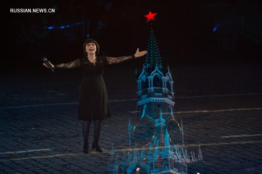 Закрытие Международного военно-музыкального фестиваля "Спасская башня" в Москве