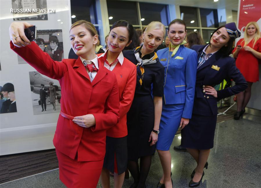 В киевском аэропорту Борисполь прошел международный конкурс авиамоды