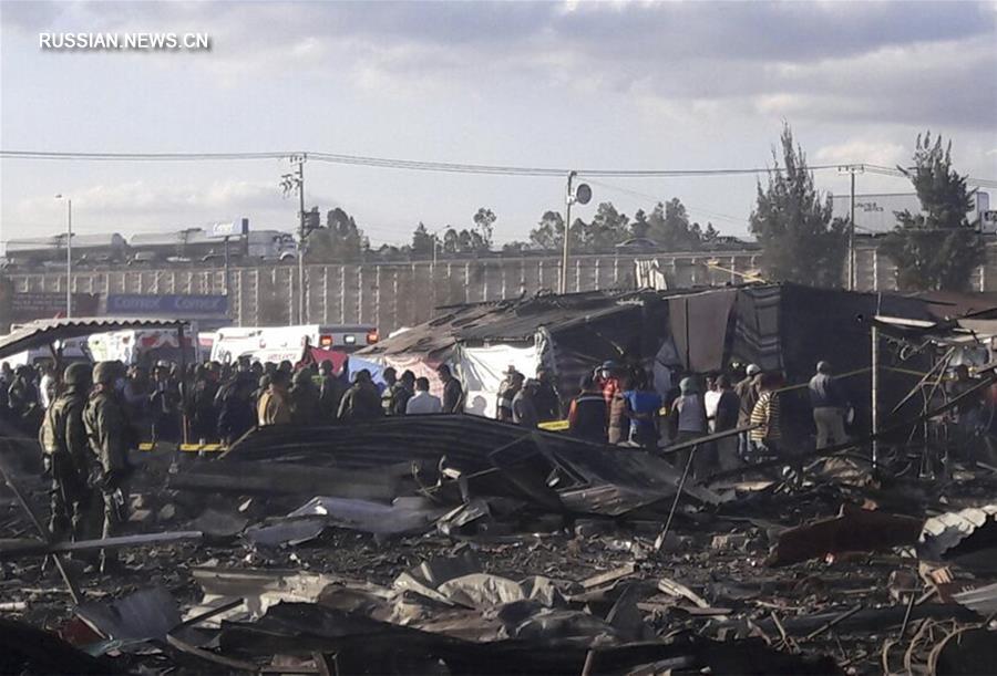 Число погибших при взрыве на рынке пиротехники в Мексике достигло 29 человек