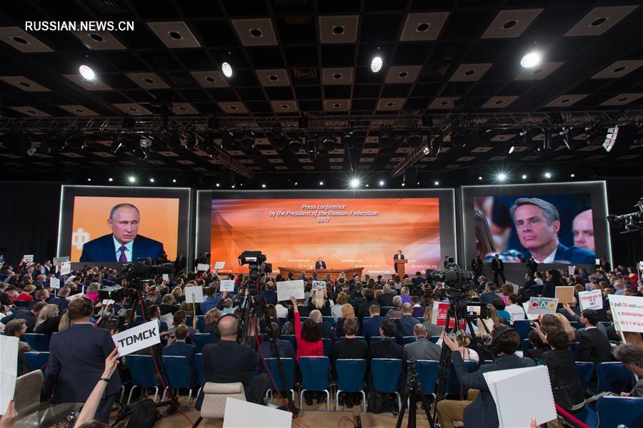 В Москве прошла большая пресс-конференция президента РФ В.Путина