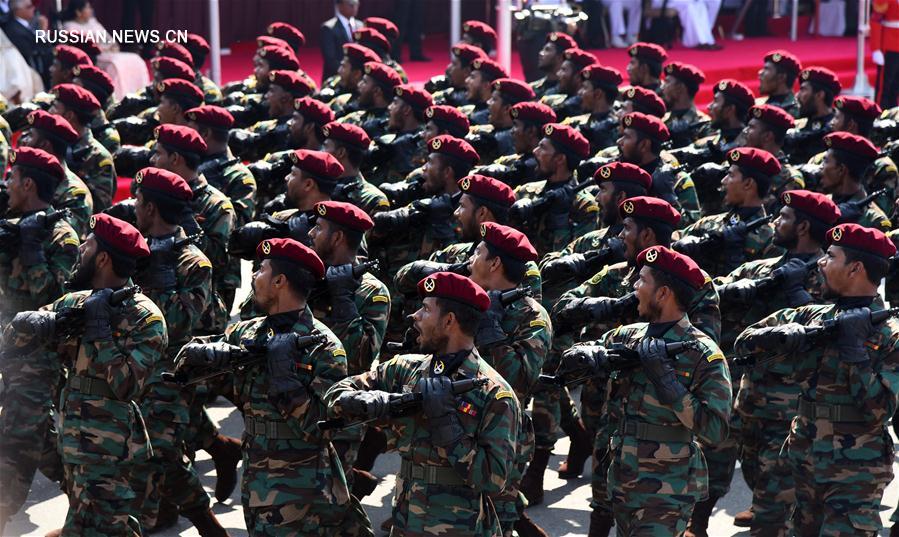 В Шри-Ланке состоялся военный парад по случаю 70-летия независимости