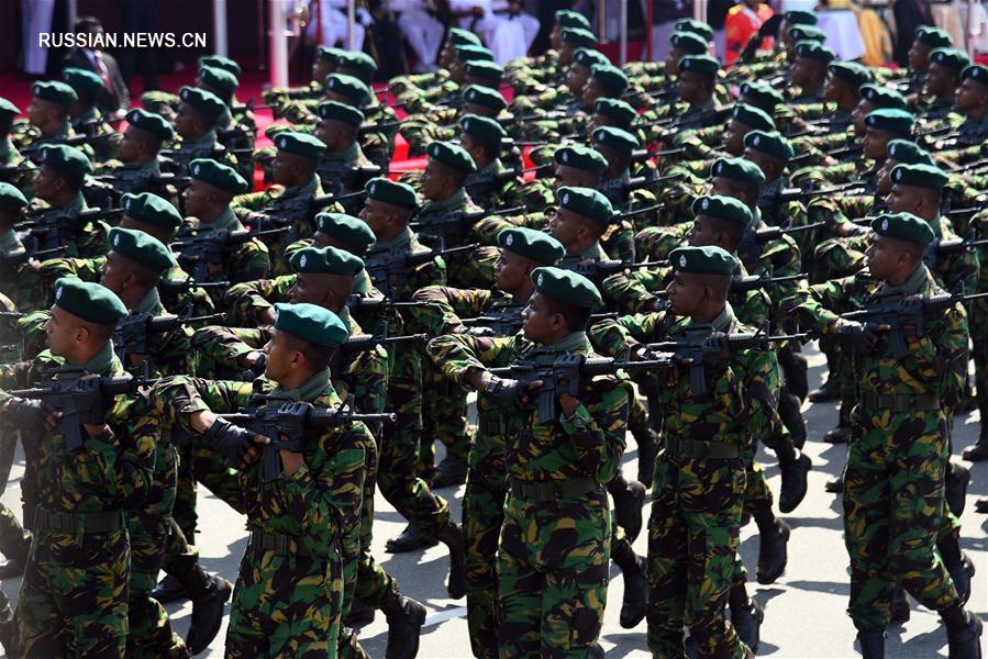 В Шри-Ланке состоялся военный парад по случаю 70-летия независимости