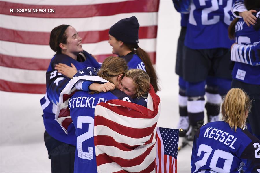 Женская сборная США по хоккею завоевала золото Олимпиады в Пхенчхане 