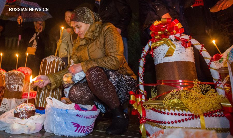 Православные Алматы празднуют пасху