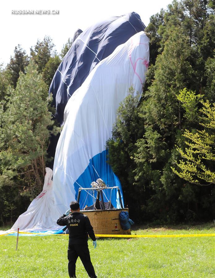 Один человек погиб и 12 пострадали при падении воздушного шара в Республике Корея