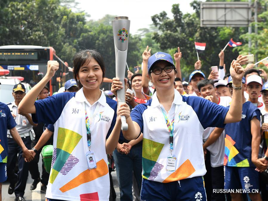 Эстафета огня 18-х Азиатских игр состоялась в Джакарте 