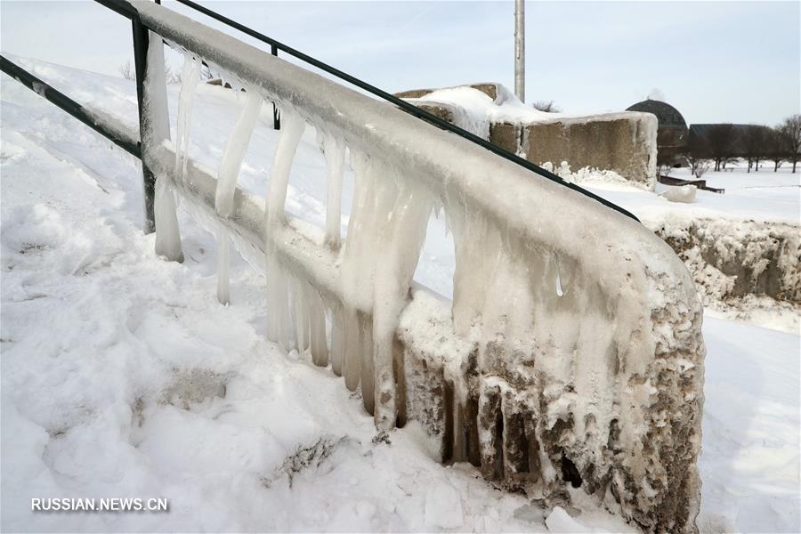 В Чикаго продолжаются морозы
