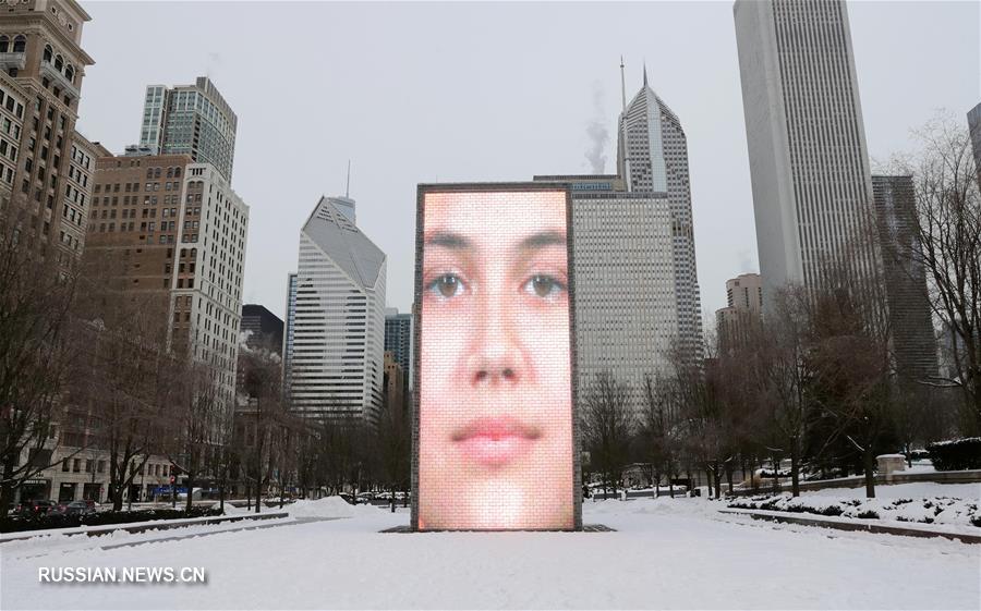 В Чикаго продолжаются морозы