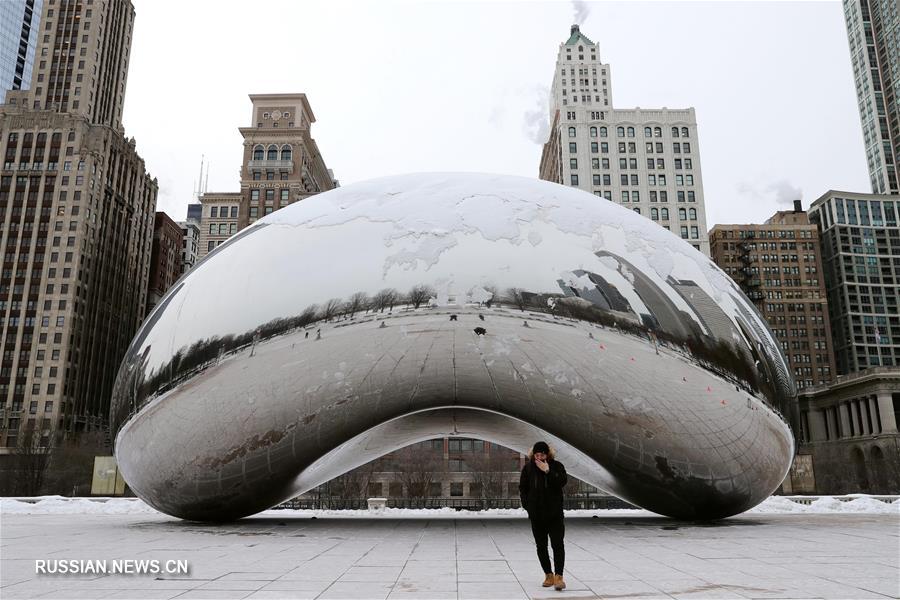 В Чикаго продолжаются морозы
