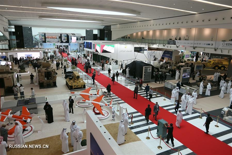Открытие 14-й Международной оборонной выставки IDEX в Абу-Даби 
